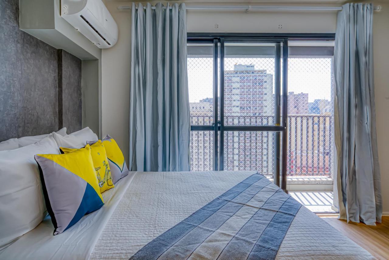 ساو باولو 360 Suites Aurora Republica - Apartamentos Mobiliados المظهر الخارجي الصورة