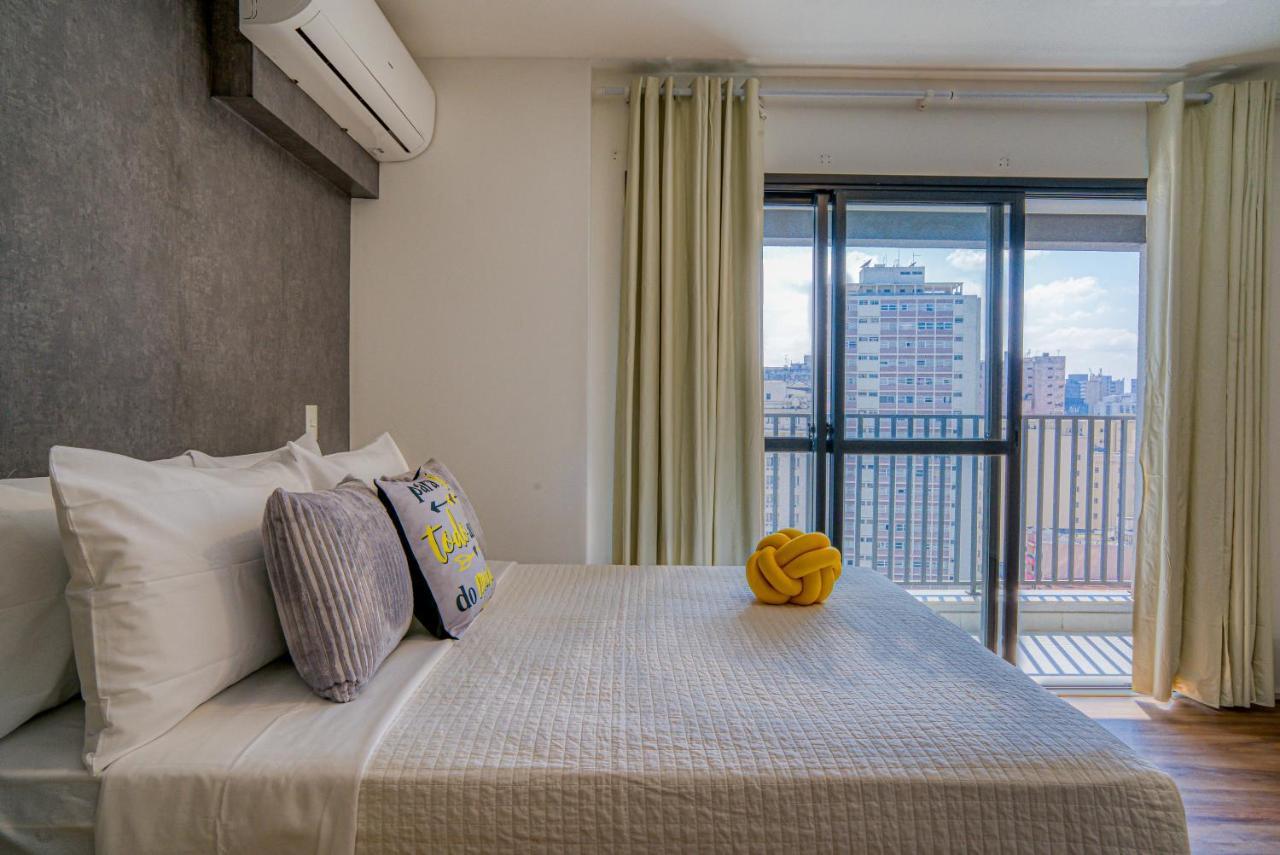 ساو باولو 360 Suites Aurora Republica - Apartamentos Mobiliados المظهر الخارجي الصورة