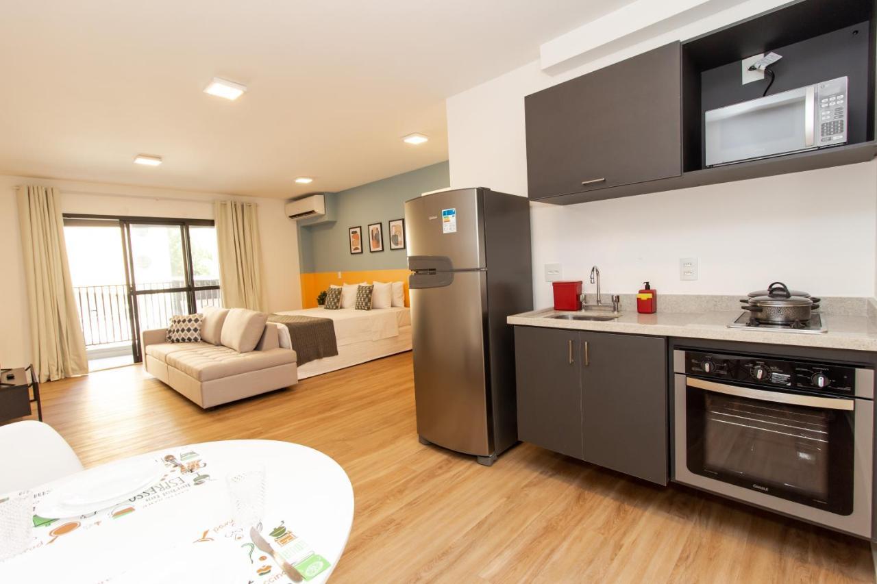ساو باولو 360 Suites Aurora Republica - Apartamentos Mobiliados المظهر الخارجي الصورة