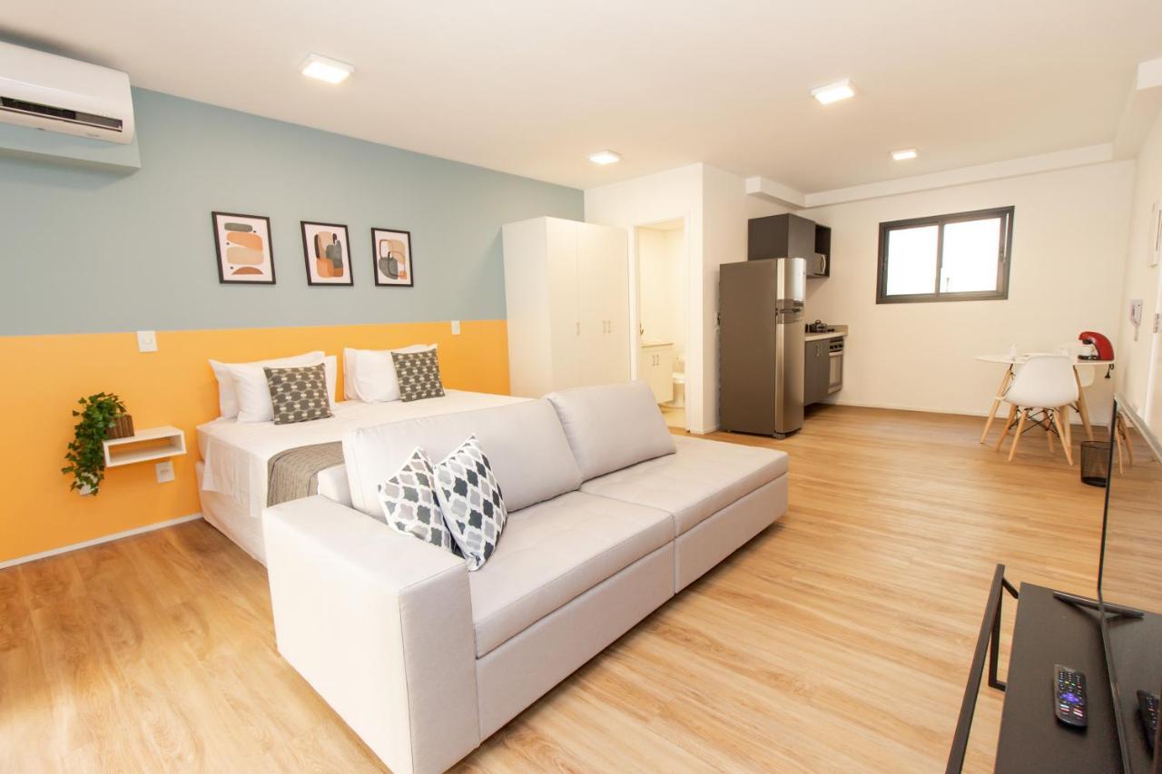 ساو باولو 360 Suites Aurora Republica - Apartamentos Mobiliados المظهر الخارجي الصورة